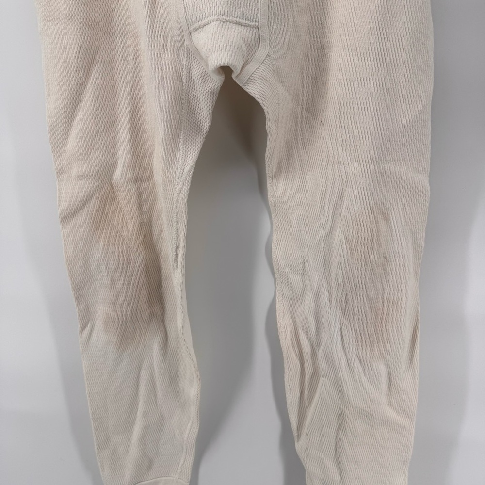 Vintage Carhartt Thermal Pants Men XXL Ivory - Picture 2 of 7